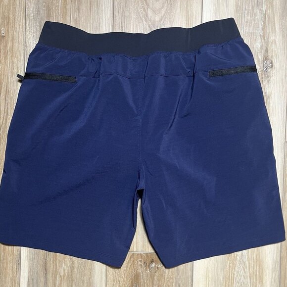 Fabletics Navy Lined Athletic Shorts Inseam 7” - Men L (?) - Picture 8 of 16